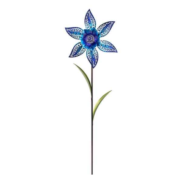Echo Valley Filigree Flower Pinwheel - Blue