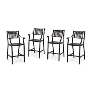 Tahoe Stackable Aluminum Patio Outdoor Bar Stool (4-Pack)