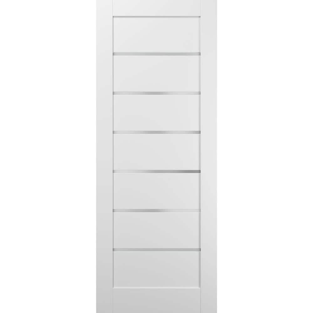 24 in. x 96 in. Solid MDF Frosted glass White Interior Door Slab price history on PriceWatchPro