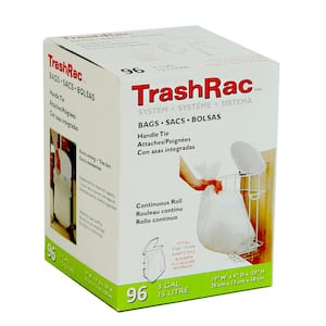 Details about    Trashrac Complete Compact Sturdy Disposal Waste System Starter Trash Bags 3 Gal