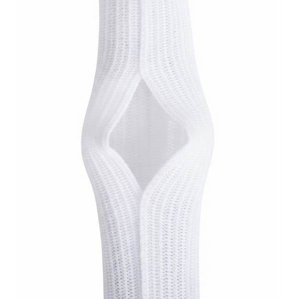 White Cable Sleeve 6. 6 ft. 4/5 in. Cord Organizer Wire Protector Self-Wrap Cuttable Cover for Home Office Desk