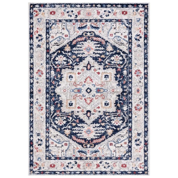 SAFAVIEH Luna Beige 4 ft. x 6 ft. Border Ornate Area Rug