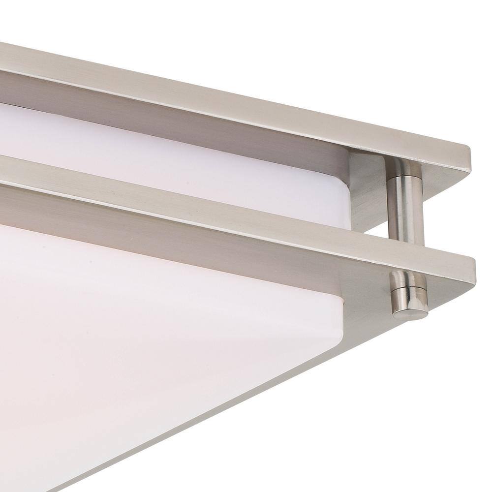 Horizon 12" Satin Nickel LED Flush Mount Ceiling Light