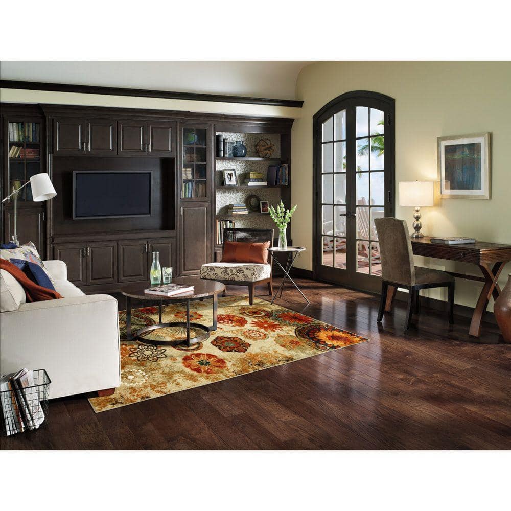 Eclectic Bohemian Medallion Multi-Color Synthetic Area Rug
