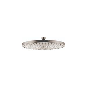 Raindance 300 Air 1-Spray Patterns with 2.5 GPM 12 in. Ceiling Mount Fixed Shower Head in Brushed Nickel