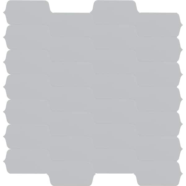 MSI Take Home Tile Sample - Victorian Gris Picket 4 in. x 4 in. Glossy Ceramic Wall Tile
