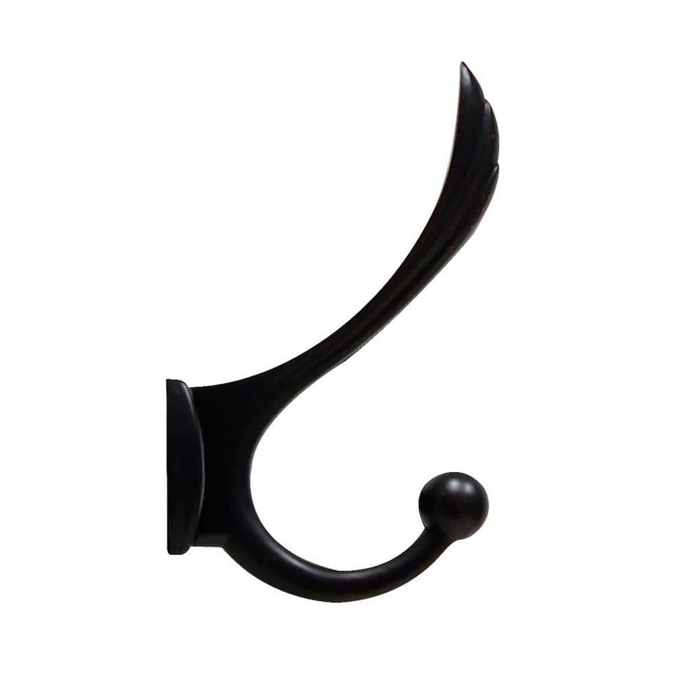 Oil Rubbed Bronze Wall Mounted 4-Hook Rack