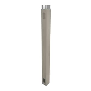 4 in. x 4 in. x 7 ft. Khaki Vinyl Fence Gate End Post