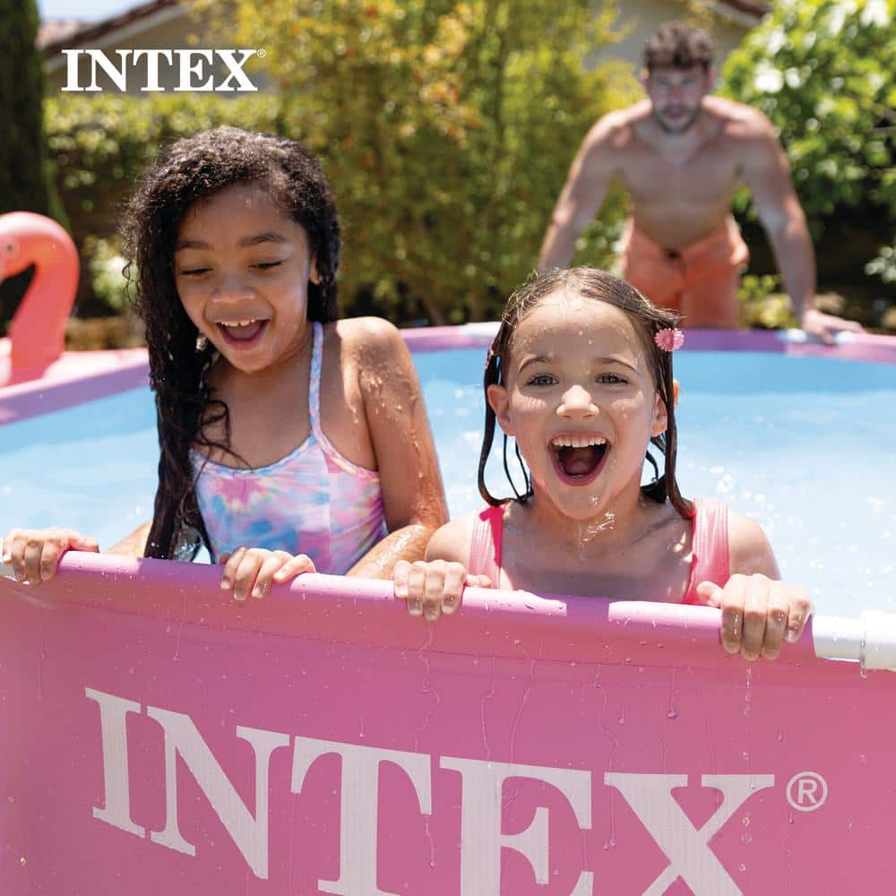 Intex Plastic Round Frame Set Pool 30'' H x 96'' W x 96'' L