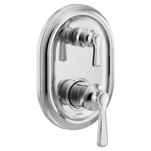 Traditional M-CORE 3-Series 2-Handle Shower Trim Kit with Integrated Transfer Valve in Chrome (Valve Not Included)