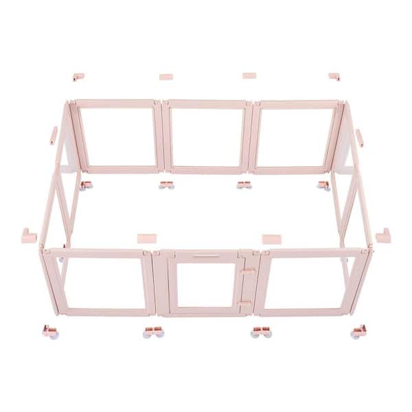 Dog Whelping Box, 60x39x23 in. Plastic Dog Whelping Pen for Medium Sized Dogs Waterproof Transparent Playpen 2025 Update
