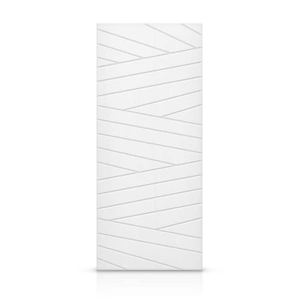CALHOME 30 in. x 96 in. Hollow Core White Painted Composite MDF Interior Door Slab
