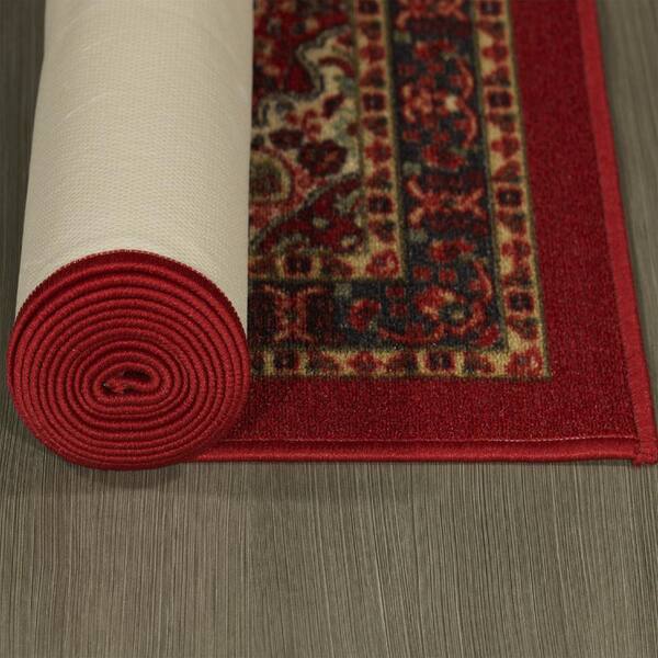 Ottomanson Ottohome Collection Non-Slip Rubberback Modern Solid 2x5 Indoor  Runner Rug, 1 ft. 8 in. x 4 ft. 11 in., Red OTH8400-20X59 - The Home Depot