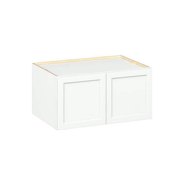 Emerson Pure White Wall Bridge 2 door Ready to Assemble Kitchen Cabinet (36 in. W x 18 in. H x 24 in. D)