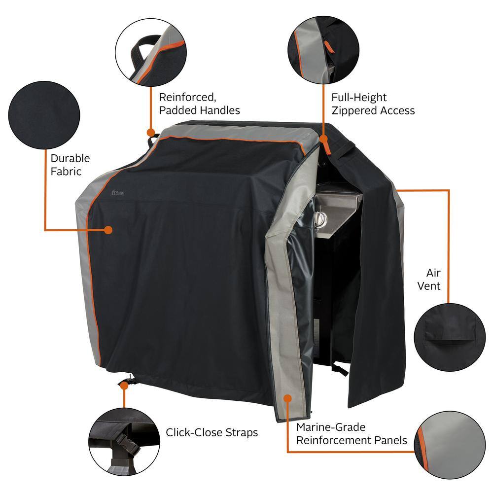 SideSlider 70 in. W x 30 in. D x 48 in. H BBQ Grill Cover - 3