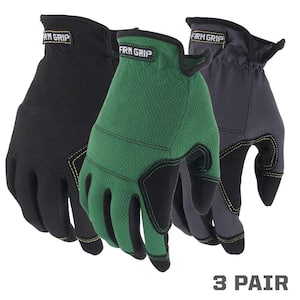 Medium High Performance Utility Work Gloves (3-Pack)