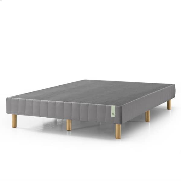 Zinus GOOD DESIGN Winner - Justina Grey Twin 14 In. Quick Snap Standing Mattress Foundation Box Spring