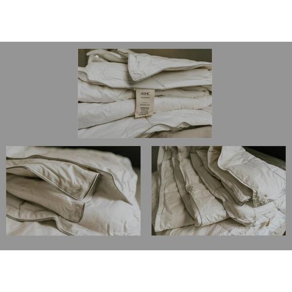 Twin Summer//Spring A1 Home Collections 100/% Pure New Zealand Wool Light Weight Certified Organic Cotton Cover 8 Ties Duvet Insert 68X86 200 GSM White