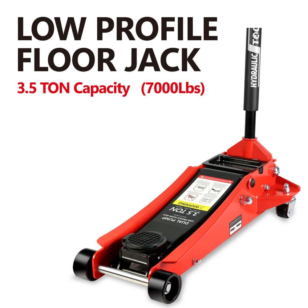 3.5-Ton Low Profile Steel Racing Floor Jack with Dual Piston Quick Lift price history on PriceWatchPro