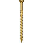 250-Pack #9 X 3-Inch Multi-Purpose Framing Screws – Torx Drive, Bugle Head, Coarse Thread, Type 17 Point, Yellow Zinc – T25 Bit Included