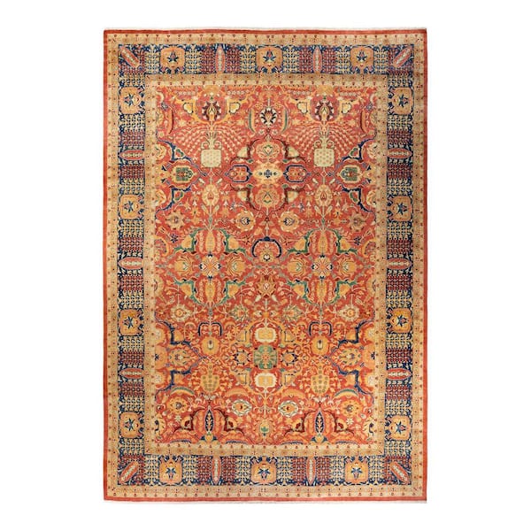 Solo Rugs Mogul One-of-a-Kind Traditional Orange 9 ft. 8 in. x 14 ft. 2 in. Southwestern Area Rug