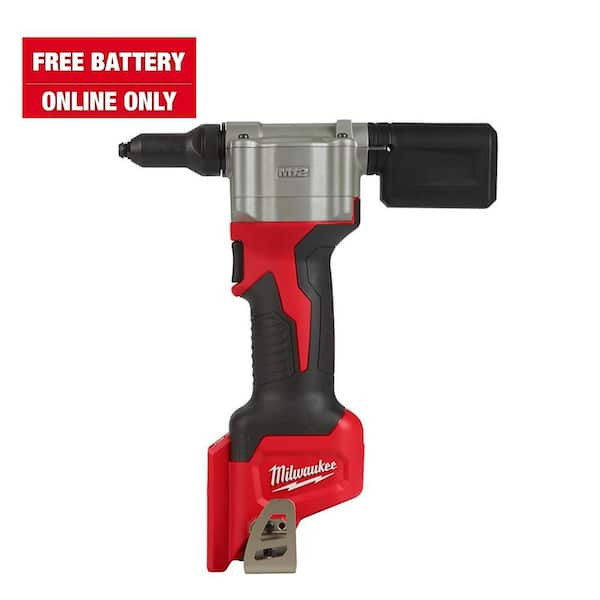 Milwaukee M12 12 Volt Lithium Ion Cordless Rivet Tool Tool Only 2550 20 The Home Depot