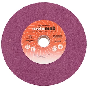 New Grinding Wheel for I.D. 1 1/4 in., Maximum RPM 2633, O.D. 10 in., Thickness 1 in., Grit 46, Maximum RPM 2633