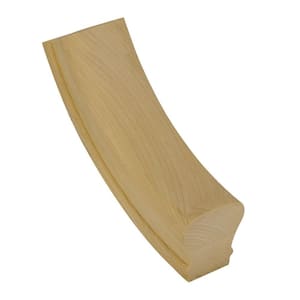Stair Parts 7012 Unfinished Poplar Up-Easing Handrail Fitting