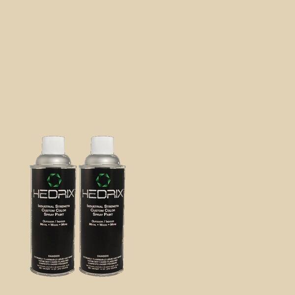 Hedrix 11 oz. Match of MQ3-11 Dainty Lace Low Lustre Custom Spray Paint (2-Pack)
