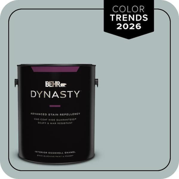 BEHR DYNASTY 1 gal. Home Decorators Collection #HDC-CT-26 Watery One-Coat Hide Eggshell Enamel Interior Stain-Blocking Paint & Primer