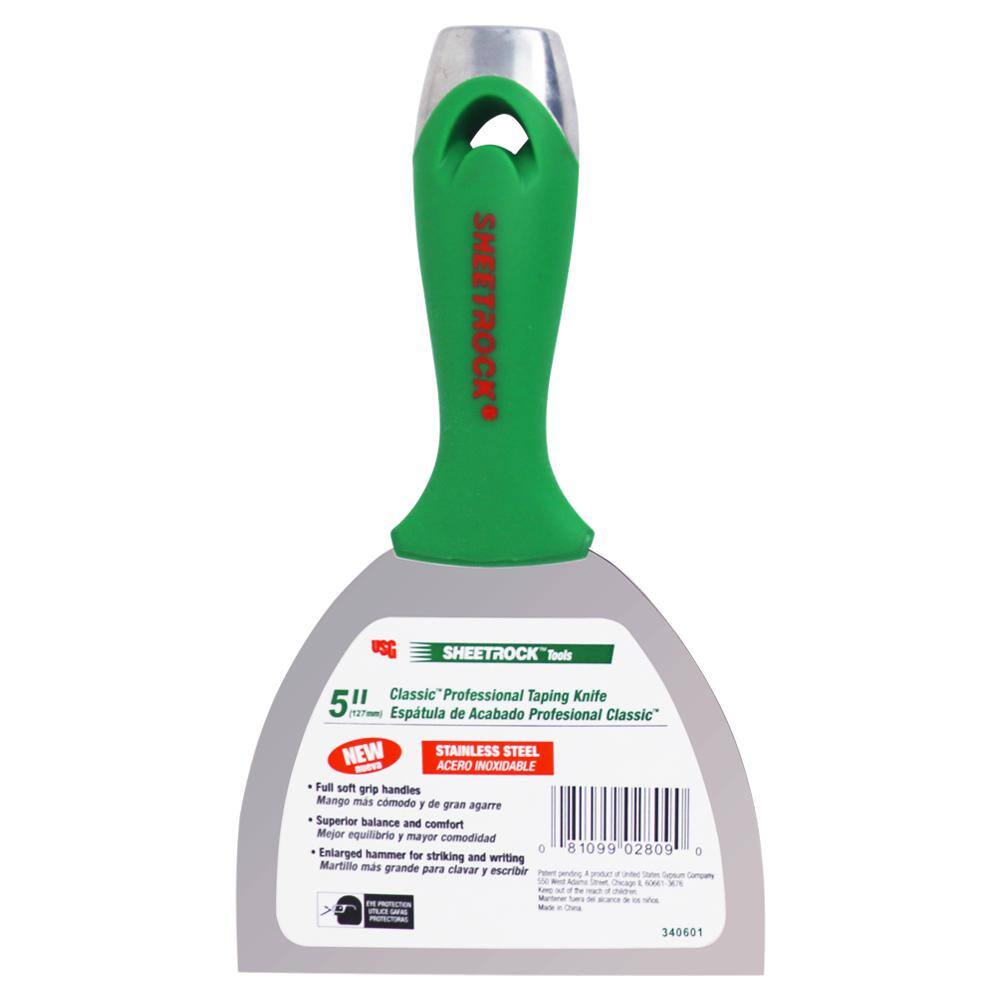 USG Sheetrock Brand 5 in. Classic Stainless Steel Joint KnifeUSG340601