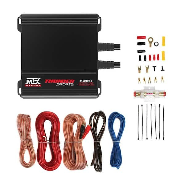 SOUND STORM 8-Gauge Ga Car Amplifier Amp Complete Kit Wiring  Installation+RCA (2-Pack) 2 x AKS8 - The Home Depot