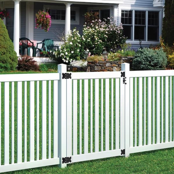 Veranda 4 ft. W x 4 ft. H White Vinyl Lafayette Fence Gate Kit