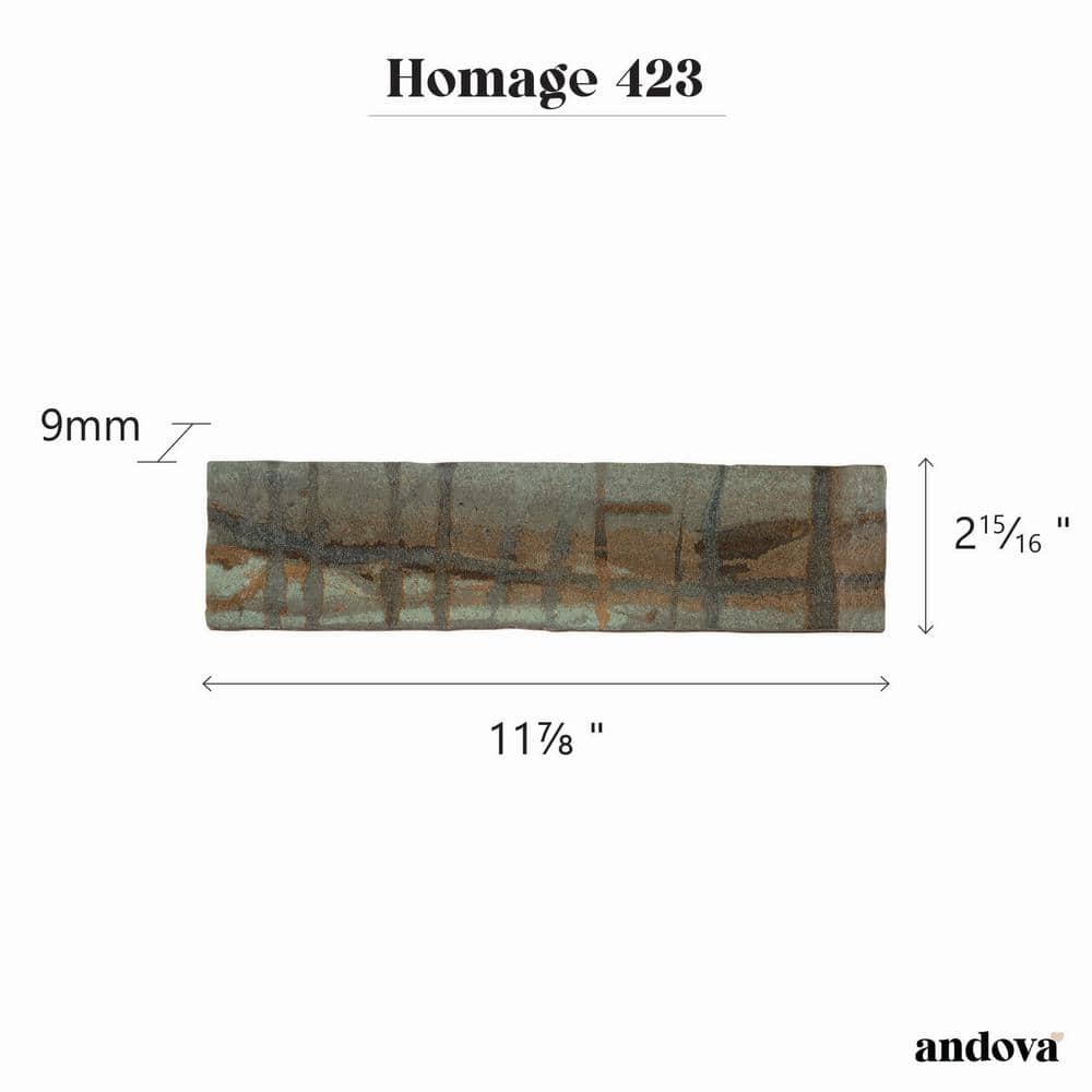 Homage 3x12 Brown Glazed Porcelain Subway Tile