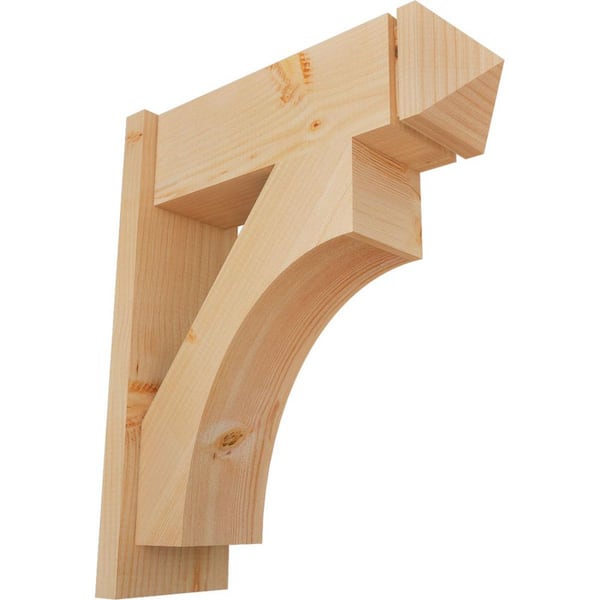 Ekena Millwork 8 in. x 26 in. x 22 in. Westlake Arts and Crafts Smooth Douglas Fir Outlooker