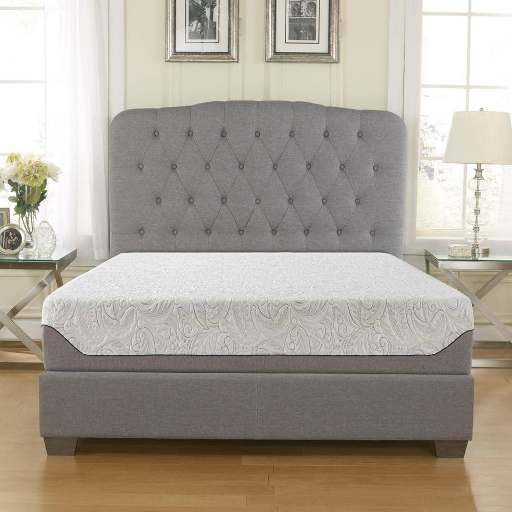 Boyd Sleep Queen Medium 10 In. Air Flow Tri-Layered Firm Gel Memory ...