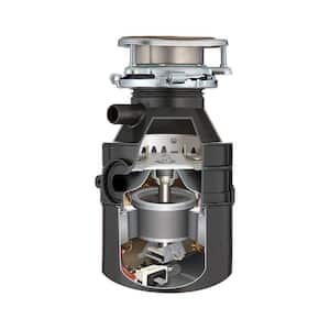 Badger 500 Standard Series 1/2 HP Continuous Feed Garbage Disposal with Power Cord & Dishwasher Connector