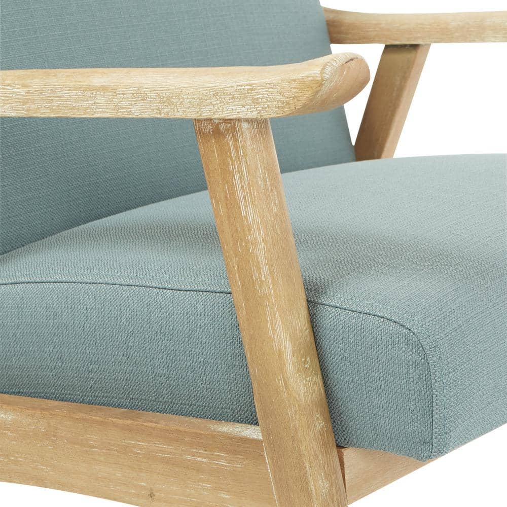 Klein Sea Fabric Mid-Century Modern Accent Chair