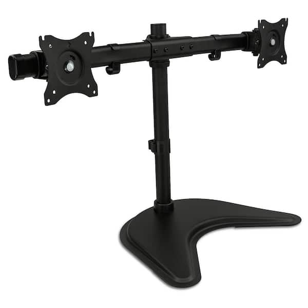 mount-it! 13 in. to 27 in. Freestanding Dual Monitor Desk Stand for Screens