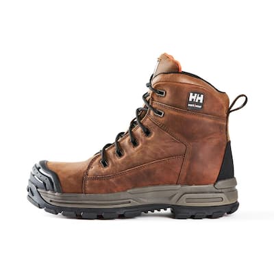Men's Denison 6 in. Slip Resistant Work Boots - Composite Toe - Brown/Orange Size 9(M)