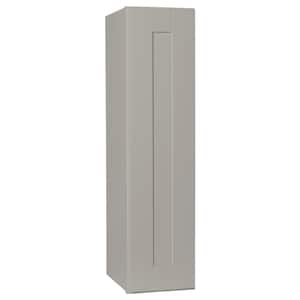 Shaker 9 in. W x 12 in. D x 36 in. H Assembled Wall Kitchen Cabinet in Dove Gray