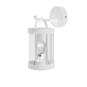 EverGlow 60-Watt E26 Bulb White Outdoor Wall Light/Path Light Wall Pack Light