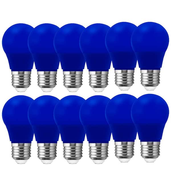 Fremragende kvalitet nederdel YANSUN 20-Watt Equivalent A15 3-Watt Non-Dimmable Blue LED Colored Light  Bulb E26 Base 9000K (12-Pack) H-HE007BE26-12 - The Home Depot