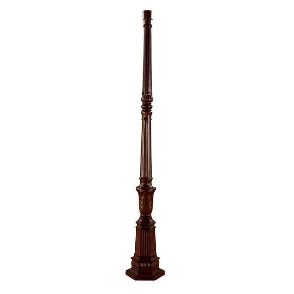 Acclaim Lighting Surface Mounted Posts 75 in. Burled Walnut Outdoor Light Post