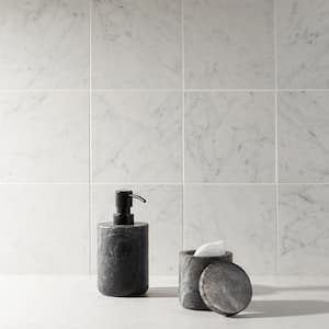 Marmo Marble Bianco 6 in. x 6 in. Matte Porcelain Floor and Wall Tile (7.02 sq. ft./Case)