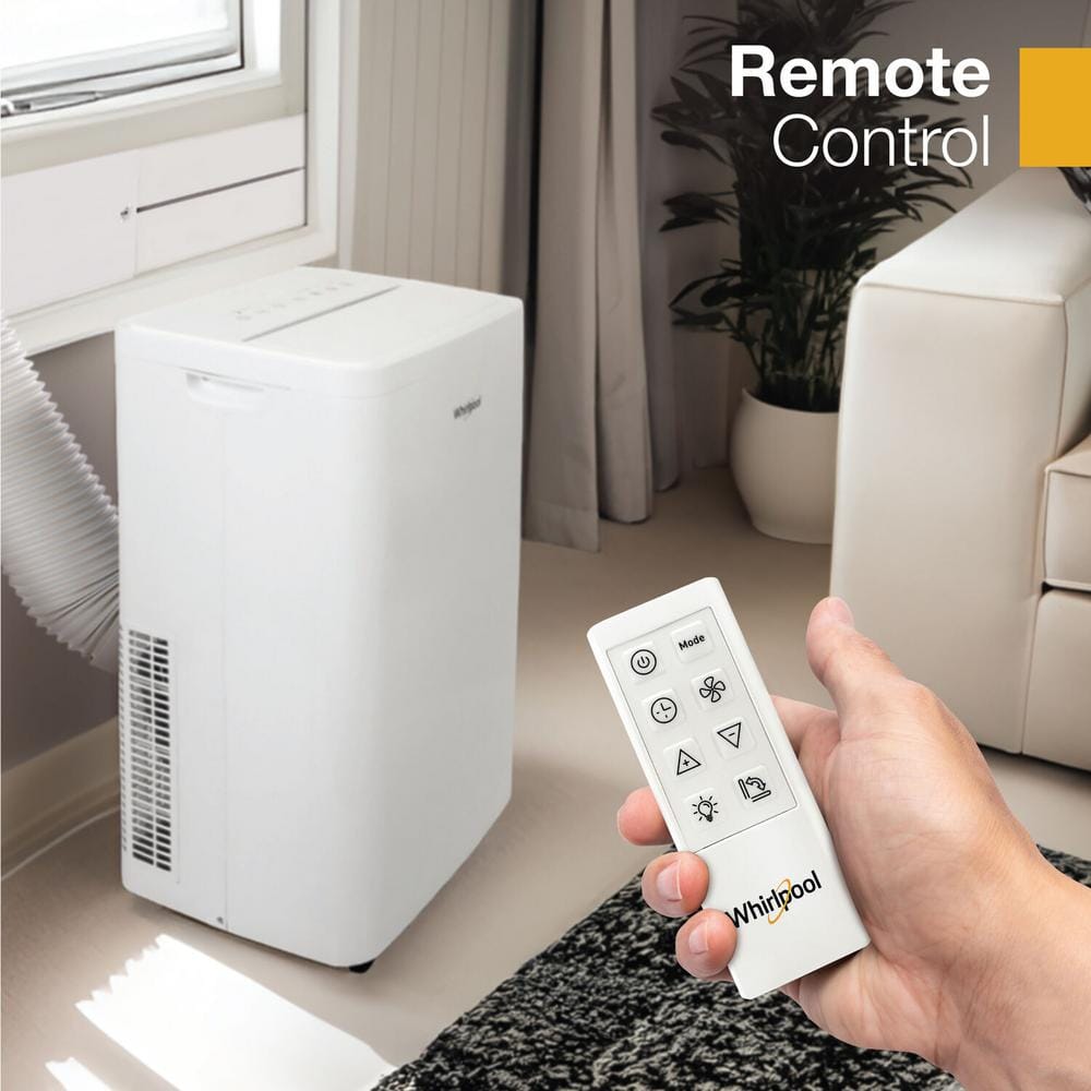 Whirlpool 12,000 BTU White Portable Air Conditioner with Remote