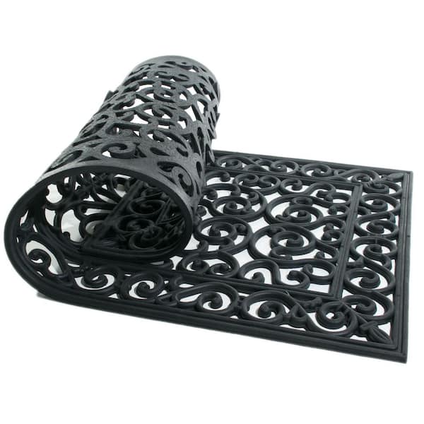 Wrought Iron Brooklyn 48 in. x 24 in. Rubber Door Mat