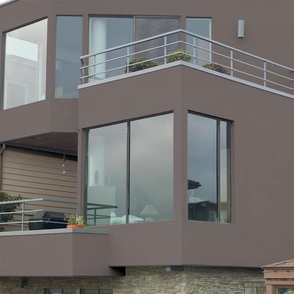 BEHR - 1 gal. #N140-5 Complex Gray Flat Interior/Exterior Masonry, Stucco and Brick Paint