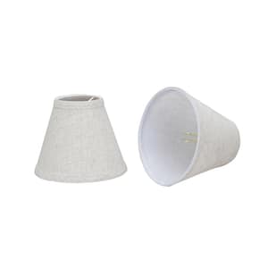 6 in. x 5 in. Flaxen Hardback Empire Lamp Shade (2-Pack)