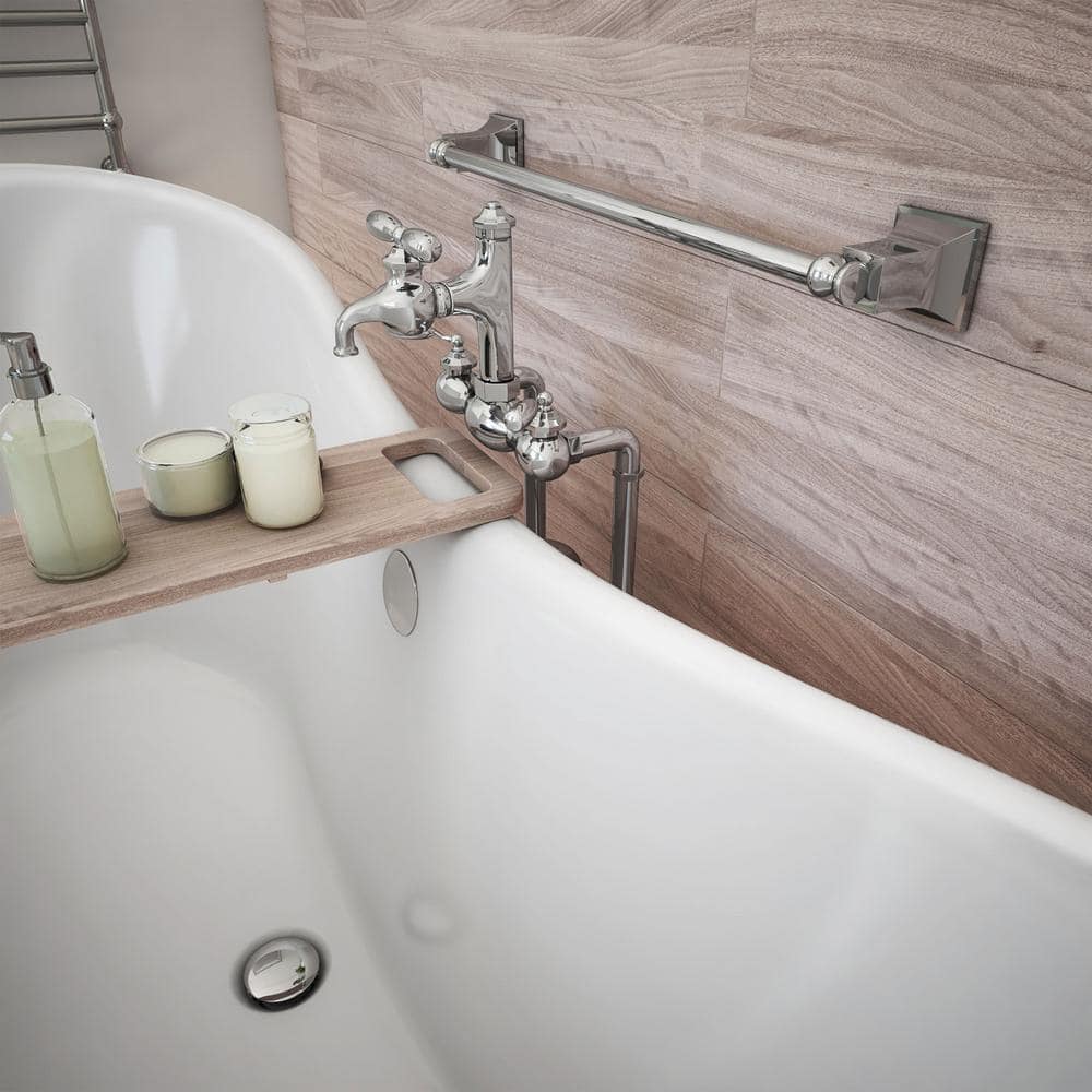 Elegant White Acrylic Clawfoot Freestanding Bathtub